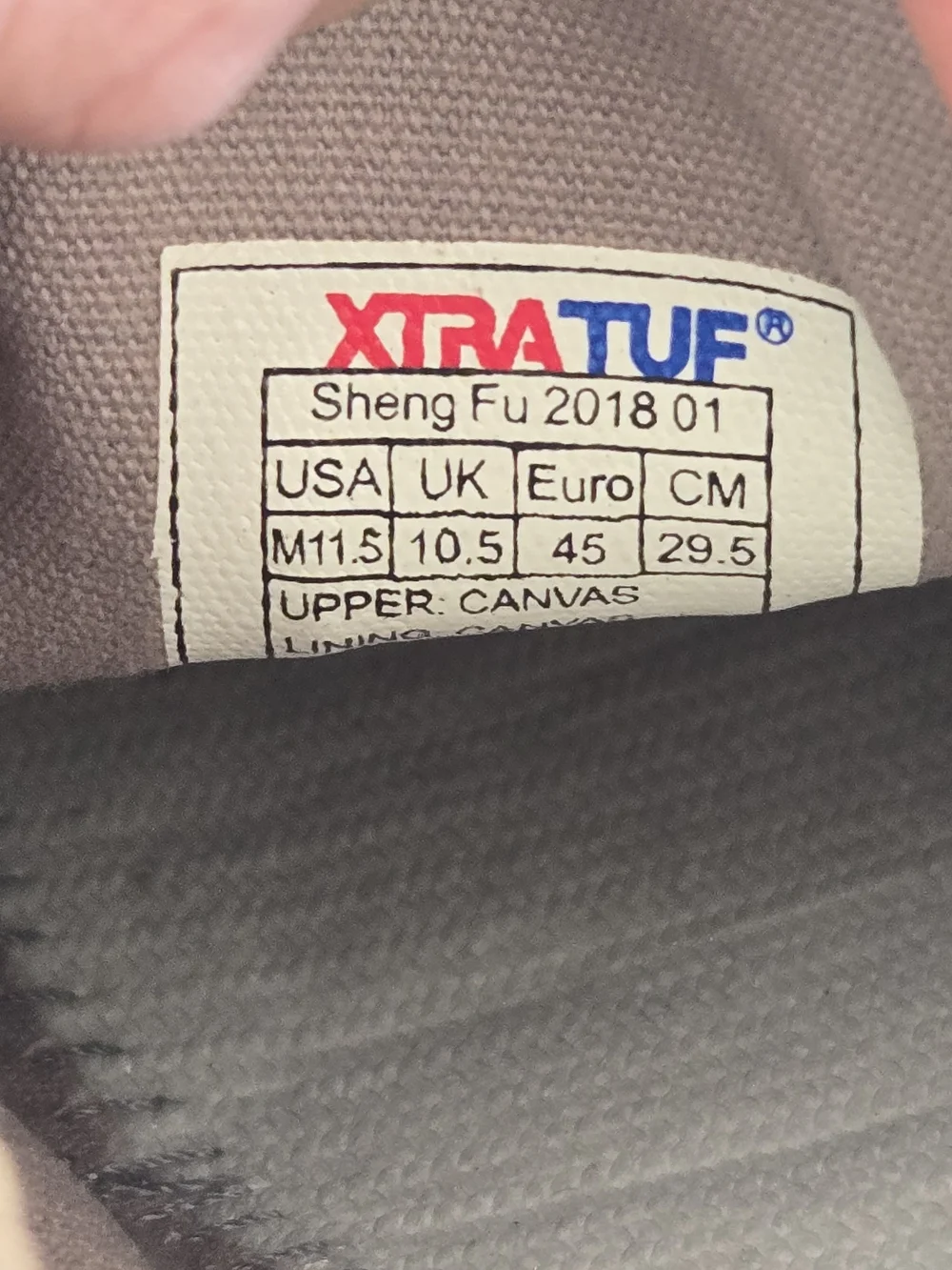 Xtratuf tan canvas